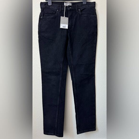 NWT Everlane The Slim Fit Jeans in Black Size 33 X 30 - Picture 3 of 12